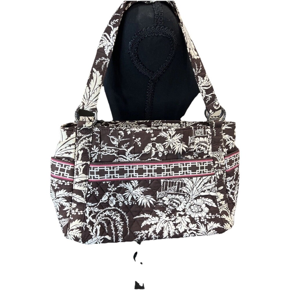Vera Bradley (2009) Imperial Toile Retired Pattern Shoulder Tote Bag Purse Boho
